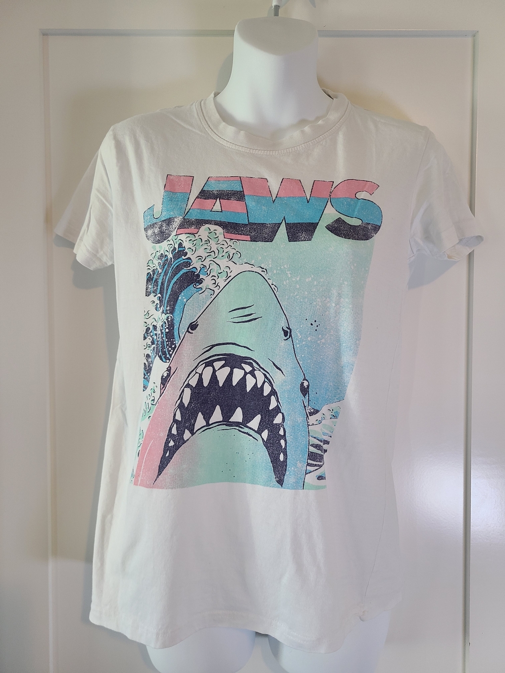 Jaws Graphic Short Sleeve Tee - White